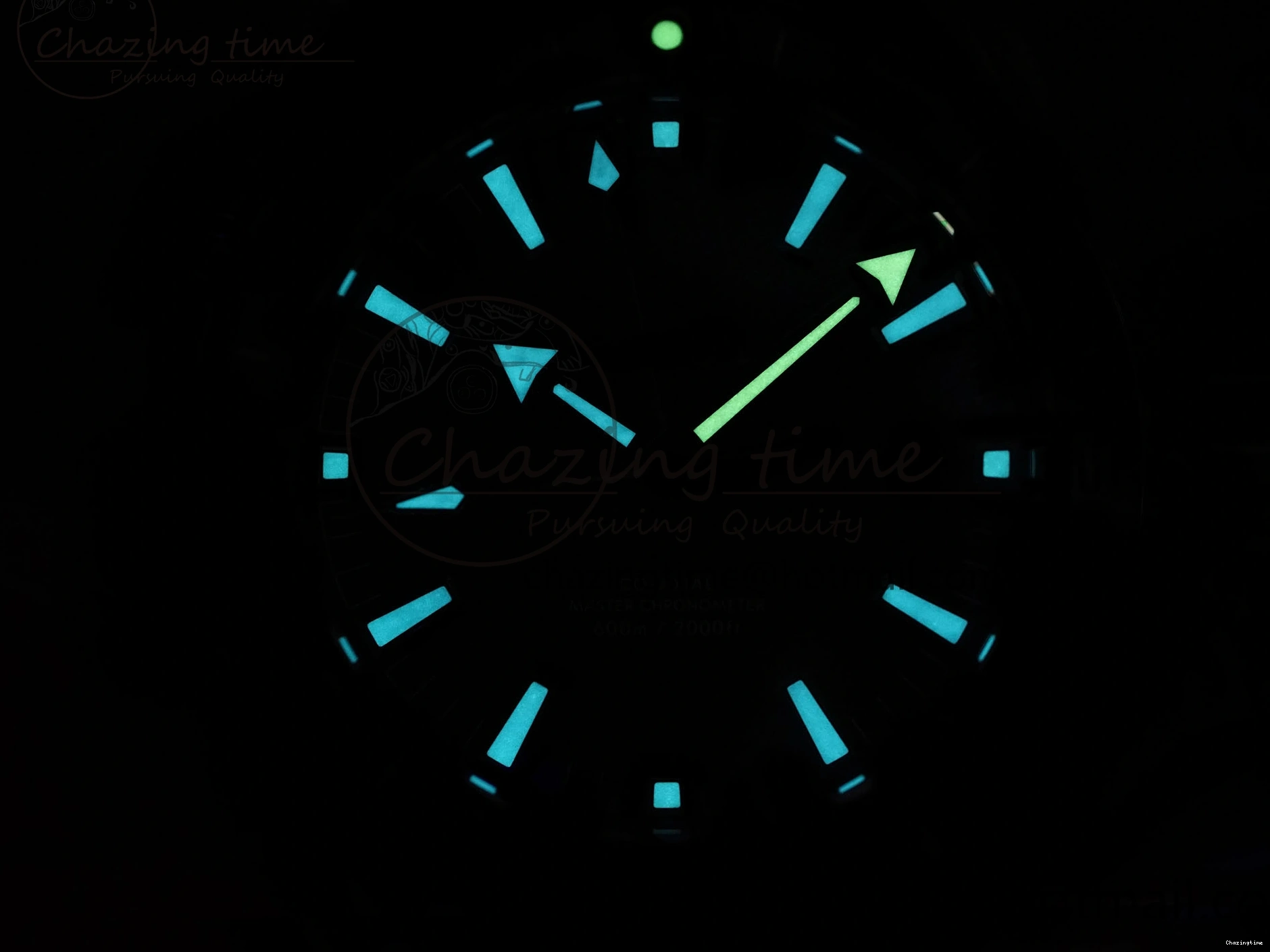 1224 Planet Ocean 600M ‘Tai Chi’ GMT 43.5mm VSF 1:1 Best Edition Black White Ceramic Bezel and Dial on SS Bracelet A8906 Super Clone Durable 7732